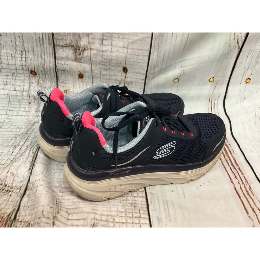 Skechers D'Lux Walker / Cool Grove / Womans / BLACK/MULTI Relaxed Fit Sz‎ 9.5